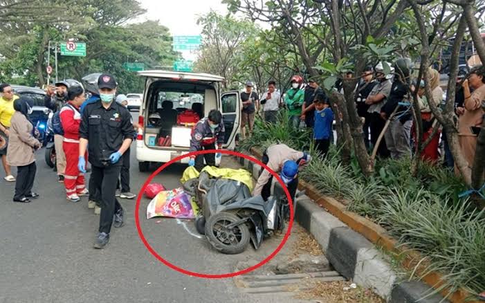 Kecelakaan ojol pasteur
